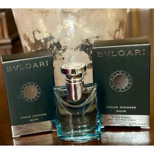 BULGARI-Bundle of 2 Minis "Pour Homme Soir" Eau de Toilette/5ml, 1.7 fl oz) Each